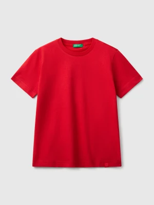 Benetton, Short Sleeve T-shirt Cotton, size XL, Red, Kids United Colors of Benetton