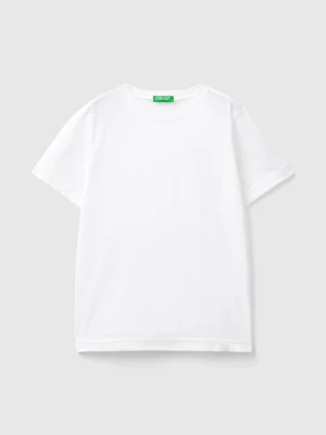 Benetton, Short Sleeve T-shirt Cotton, size XL, White, Kids United Colors of Benetton