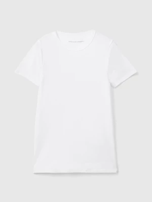 Benetton, Short Sleeve T-shirt In Warm Cotton, size XXS, White, Kids United Colors of Benetton