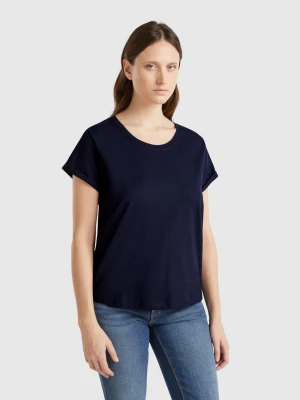 Benetton, Short Sleeve T-shirt Lightweight Cotton, size XXS, Dark Blue, Women United Colors of Benetton