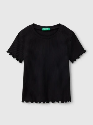 Benetton, Short Sleeve T-shirt, Size: XL, Black, Kids United Colors of Benetton