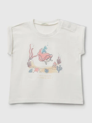 Benetton, Short Sleeve T-shirt With Print, size 82, White, Kids United Colors of Benetton
