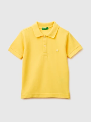Benetton, Short-sleeved Polo In Pure Cotton, Size: 116, Yellow, Kids United Colors of Benetton