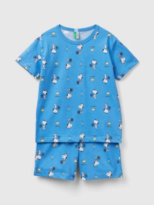 Benetton, Short Snoopy ©peanuts Pyjamas, size L, Light Blue, Kids United Colors of Benetton