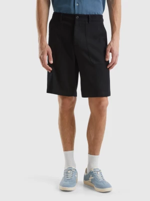 Benetton, Shorts In Modal® And Cotton Blend, size 56, Black, Men United Colors of Benetton