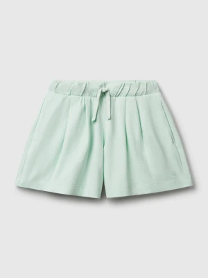Benetton, Shorts In Pure Cotton, size XL, Aqua, Kids United Colors of Benetton