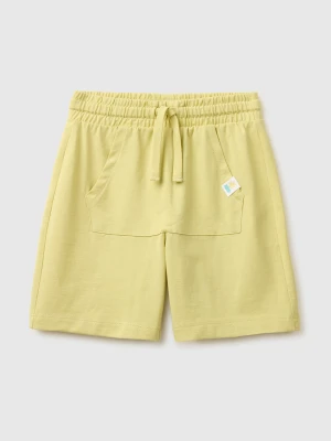 Benetton, Shorts With Kangaroo Pocket, Size: 116, Yellow, Kids United Colors of Benetton