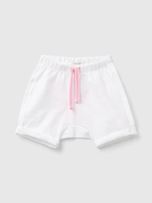 Benetton, Shorts With Patch On The Back, size 62, White, Kids United Colors of Benetton
