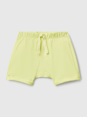 Benetton, Shorts With Patch On The Back, size 50, Lime, Kids United Colors of Benetton