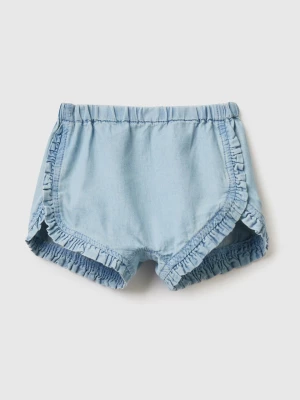 Benetton, Shorts With Rouches, size 56, Sky Blue, Kids United Colors of Benetton