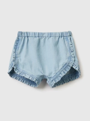 Benetton, Shorts With Rouches, size 82, Sky Blue, Kids United Colors of Benetton