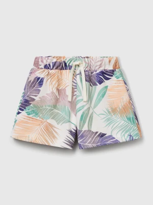 Benetton, Shorts With Tropical Print, size XL, Multi-color, Kids United Colors of Benetton