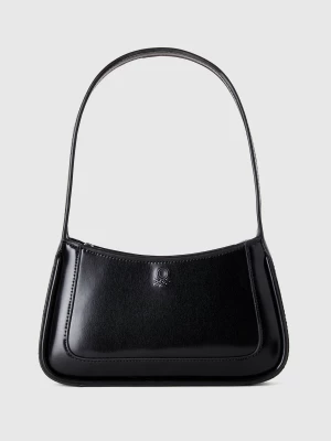 Benetton, Shoulder Bag In Imitation Leather, size OS, Black, Women United Colors of Benetton