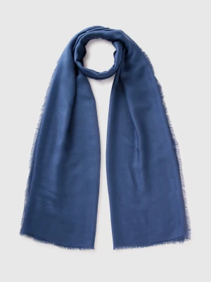 Benetton, Silk Blend Scarf, Size: OS, Blue, Women United Colors of Benetton