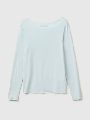 Benetton, Silk Blend Undershirt Sweater, Size: XXS, Light Blue, Women United Colors of Benetton