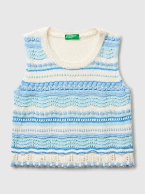 Benetton, Knit Stitch Top, size 116, Vanilla, Kids United Colors of Benetton