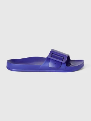 Benetton, Lightweight Rubber Slippers, size 41, Bright Blue, Women United Colors of Benetton