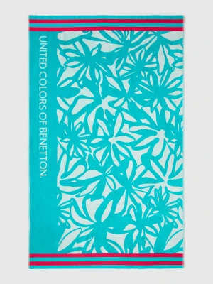 Benetton, Beach Towel With Floral Print, size OS, , Men United Colors of Benetton