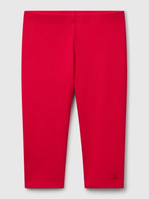 Benetton, Knee-length Stretch Cotton Leggings, size XL, Fuchsia, Kids United Colors of Benetton