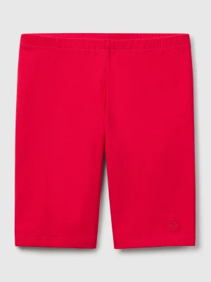 Benetton, Short Leggings In Stretch Cotton, size XL, Fuchsia, Kids United Colors of Benetton