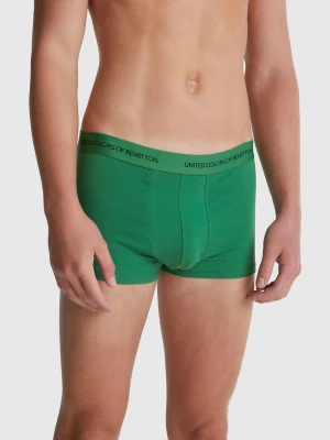 Benetton, Boxers In Stretch Cotton, size XL, Green, Men United Colors of Benetton