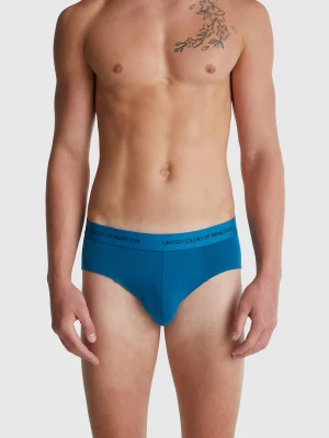 Benetton, Underwear In Stretch Cotton, size XL, Teal, Men United Colors of Benetton