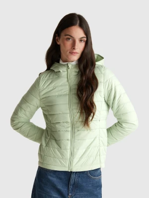 Benetton, Slim Fit Padded Jacket, size XXS, Light Green, Women United Colors of Benetton
