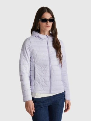 Benetton, Slim Fit Padded Jacket, size XXS, Lilac, Women United Colors of Benetton