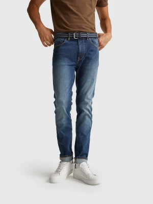 Benetton, Skinny Fit Jeans, Size: 38, Blue, Men United Colors of Benetton