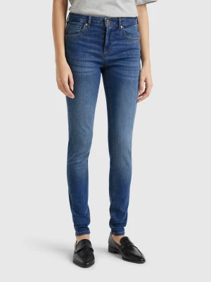 Benetton, Skinny Fit Push Up Jeans, Size: 36, Light Blue, Women United Colors of Benetton