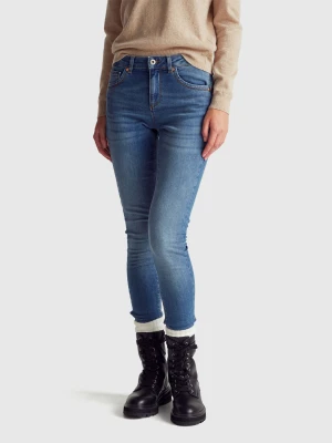 Benetton, Skinny Fit Push Up Jeans, Size: 36, Light Blue, Women United Colors of Benetton