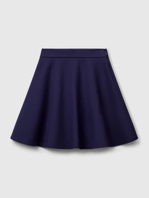 Benetton, Skirt In Viscose Blend, size XL, Dark Blue, Kids United Colors of Benetton