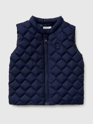Benetton, Sleeveless Jacket With Hood, Size: 82, Dark Blue, Kids United Colors of Benetton