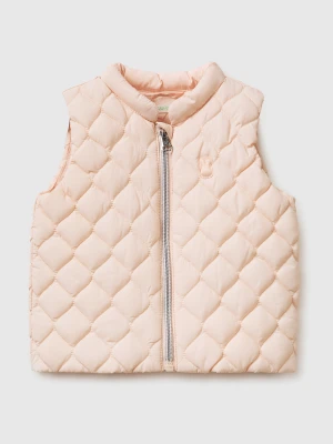 Benetton, Sleeveless Jacket With Hood, Size: 82, Pink, Kids United Colors of Benetton