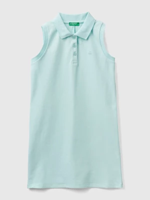 Benetton, Sleeveless Polo-style Dress, size 2XL, Aqua, Kids United Colors of Benetton