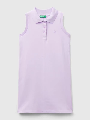 Benetton, Sleeveless Polo-style Dress, size 2XL, Lilac, Kids United Colors of Benetton