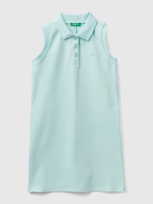 Benetton, Sleeveless Polo-style Dress, size M, Aqua, Kids United Colors of Benetton