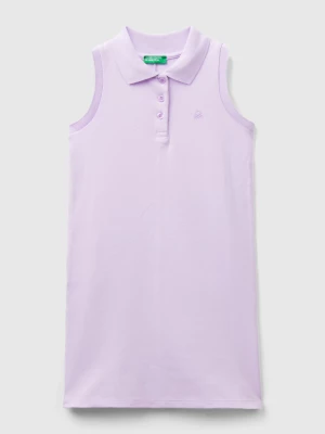 Benetton, Sleeveless Polo-style Dress, size S, Lilac, Kids United Colors of Benetton