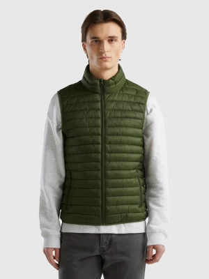Benetton, Sleeveless Puffer Jacket With Recycled Wadding, size L, , Men United Colors of Benetton