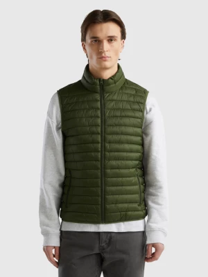 Benetton, Sleeveless Puffer Jacket With Recycled Wadding, size XL, , Men United Colors of Benetton