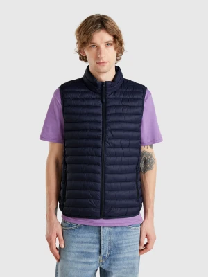 Benetton, Sleeveless Regular Fit Jacket With Padding, size XS, Dark Blue, Men United Colors of Benetton