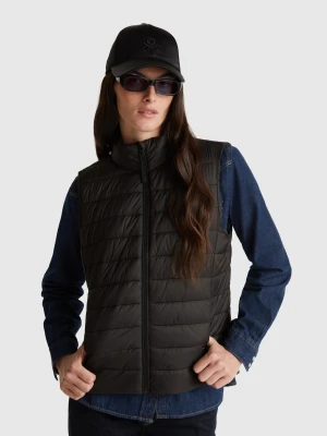Benetton, Slim Fit Padded Vest, size XXS, Black, Women United Colors of Benetton