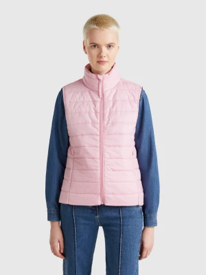 Benetton, Sleeveless Slim Fit Jacket With Recycled Padding, size XXS, Pink, Women United Colors of Benetton