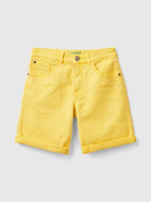 Benetton, Slim Fit Bermudas, size XL, Yellow, Kids United Colors of Benetton