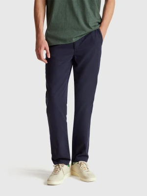 Benetton, Slim Fit Chinos, Size: 52, Dark Blue, Men United Colors of Benetton