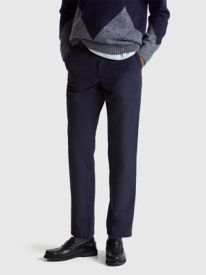 Benetton, Slim Fit Chinos, Size: 54, Dark Blue, Men United Colors of Benetton