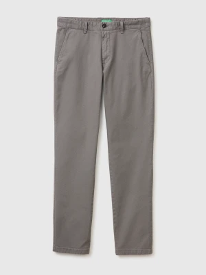 Benetton, Slim-fit Chinos, Size: 54, Dark Gray, Men United Colors of Benetton