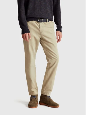 Benetton, Slim Fit Chinos, Size: 56, Beige, Men United Colors of Benetton