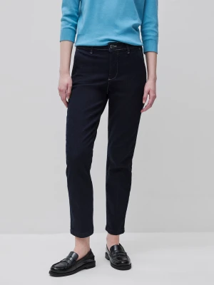 Benetton, Slim Fit Denim Chinos, Dark Blue, Women United Colors of Benetton
