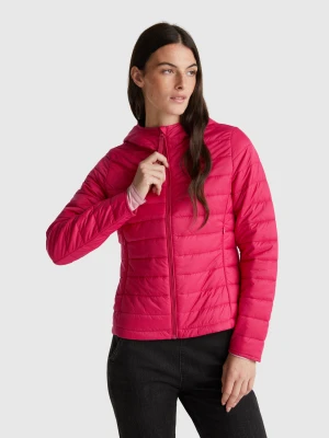 Benetton, Slim Fit Padded Jacket, Size: XXS, Fuchsia, Women United Colors of Benetton